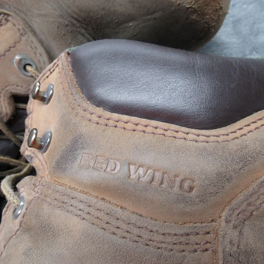 Red Wing Men 14D Boots Brown King Safety Toe Non Metallic Waterproof 2240 Rugged